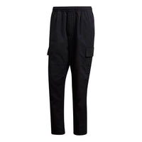 adidas 70 Twill Cargo Sports Stylish Woven Long Pants Black FS8973