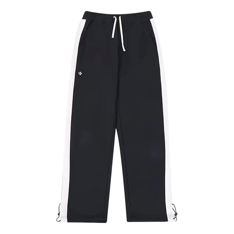 Converse Drawstring White stripe Sweatpants Asia Sizing 'Black' 10026911-A02
