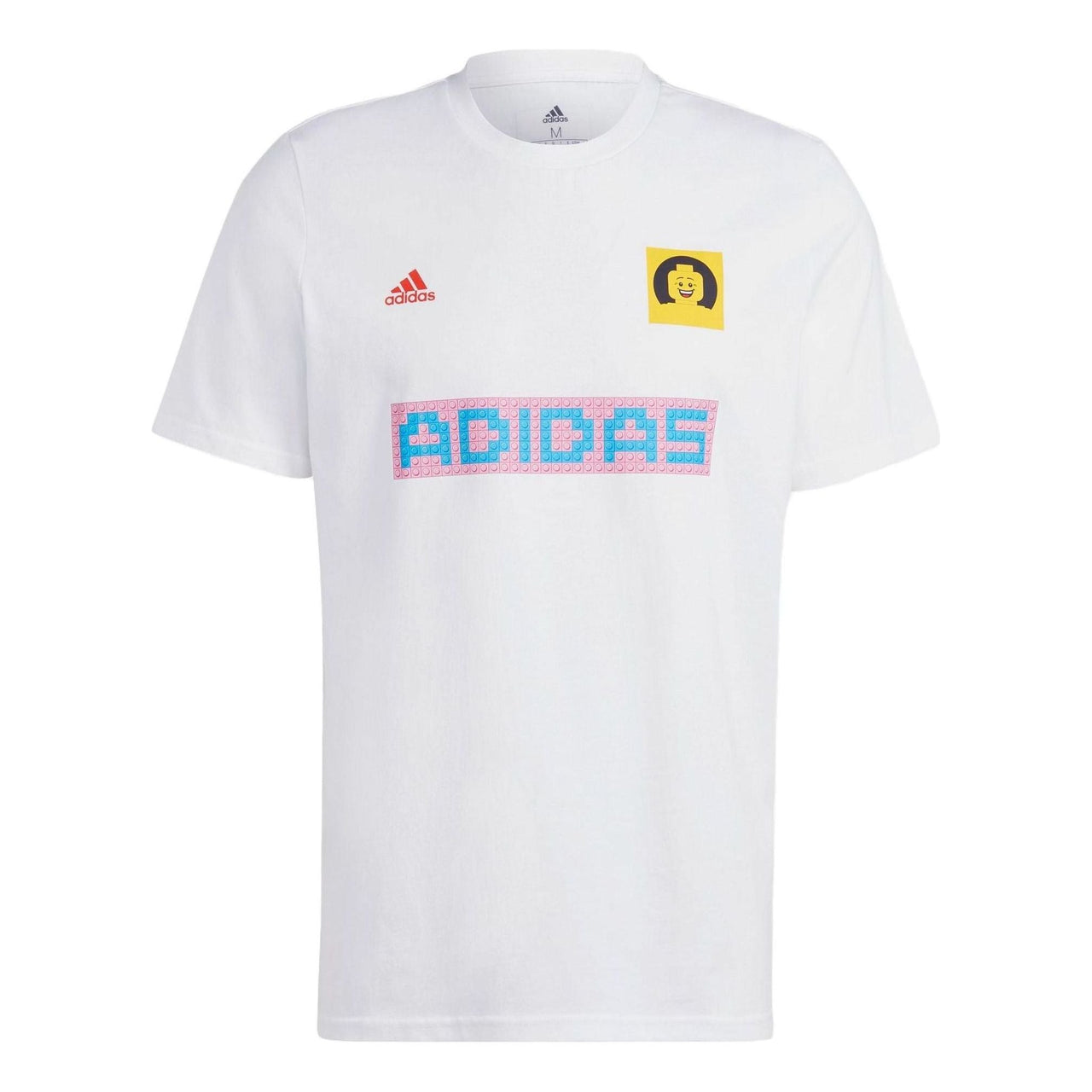 adidas LEGO Number 9 Graphic T-Shirt Asia Sizing 'White Red Blue' HT5169