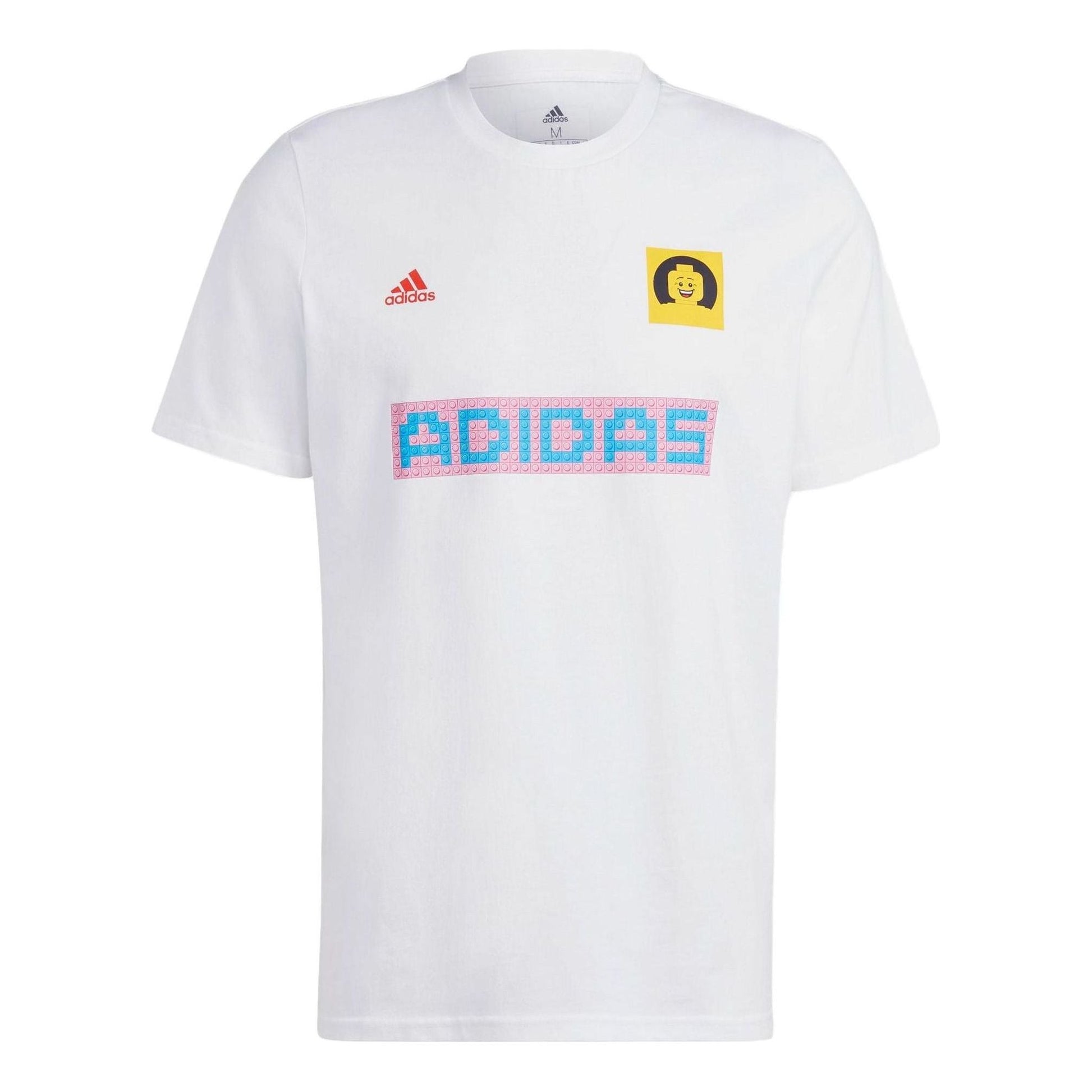 adidas LEGO Number 9 Graphic T-Shirt Asia Sizing 'White Red Blue' HT5169