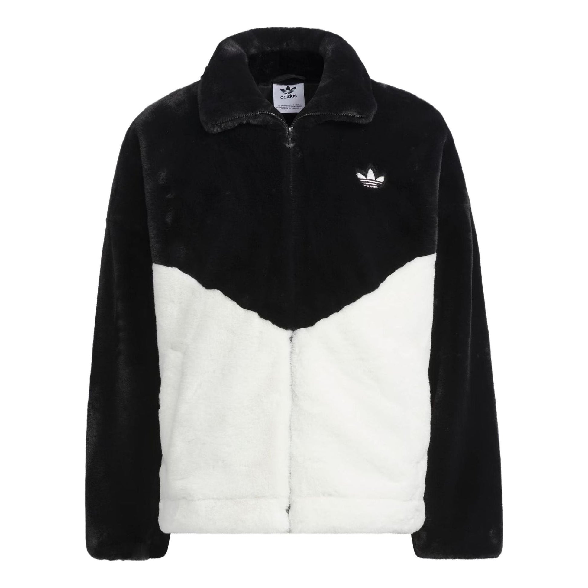 adidas Originals Furry Jackets 'Black White' IN0981