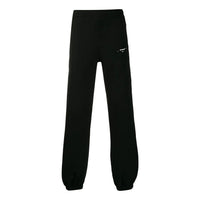 Men's Off-White Small Logo Bundle Feet Sports Pants/Trousers/Joggers Black OMCH020E19D250191001