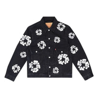 Denim Tears Denim Tears Type II All Over Wreath Jacket 'Black' 802-0006-30