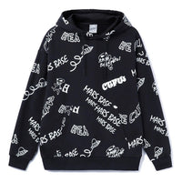 Li-Ning Counterflow Mars All-Over Print Hoodie Asia Sizing 'Black White' AWDRD71-3