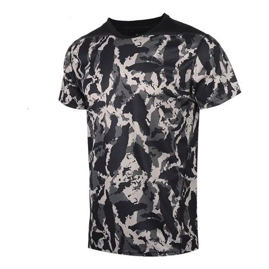 PUMA Round Neck Short Sleeve Gray - Camouflage Printing 519023-01
