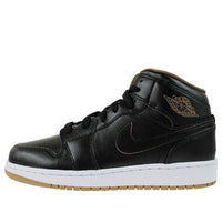 (GS) Air Jordan 1 Retro Mid 'Royalty Black' 554725-042