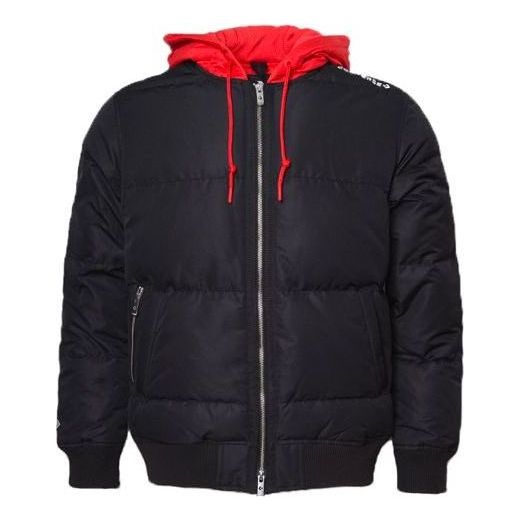 Converse Court Down Bomber Jacket Asia Sizing 'Black Red' 10019992-A01