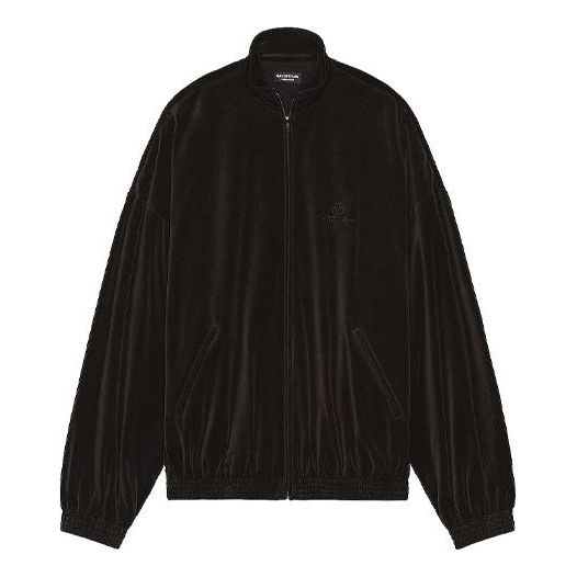 Balenciaga Hotels and Resorts Chenille Jacket 'Black' 659098TKQ121000