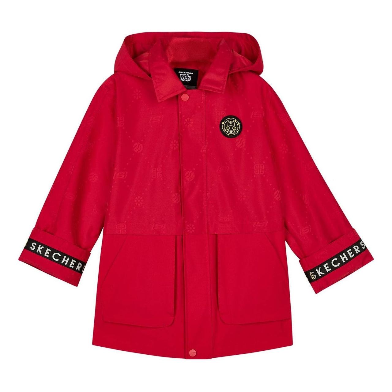 (GS) Skechers CNY Series Casual Hoodies 'Red Black' L123B001-02NZ