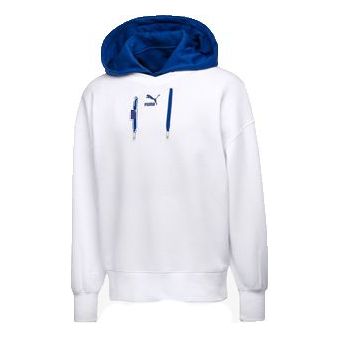 PUMA x ADER ERROR Hooded Vest Crewneck Sweatshirt Set 'White Royal Blue' 576953-02