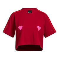 (WMNS) adidas x Ivy Park Crop T-Shirt Asia Sizing 'Red' HI1978