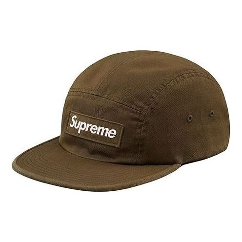 Supreme Washed Chino Twill Camp Cap 'Brown' SUP-FW18-174