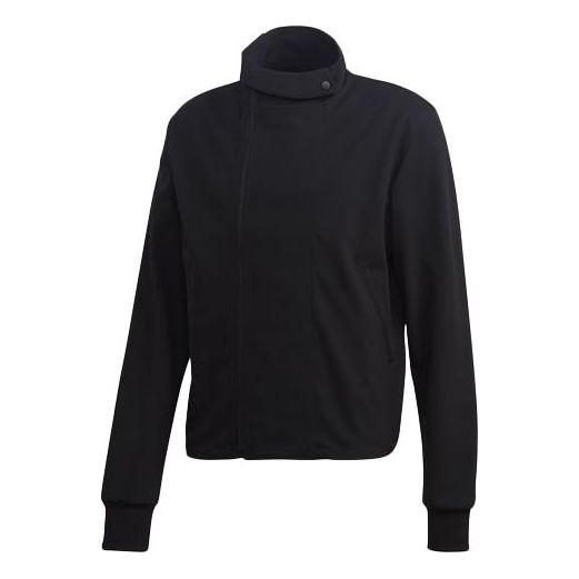 Men's Y-3 Button Stand Collar Side Zipper Casual Jacket Black GK4372