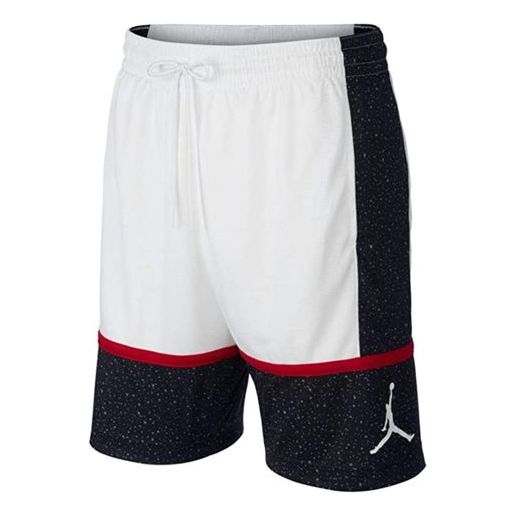 Men's Air Jordan Basketball Sports White Shorts AV3211-010