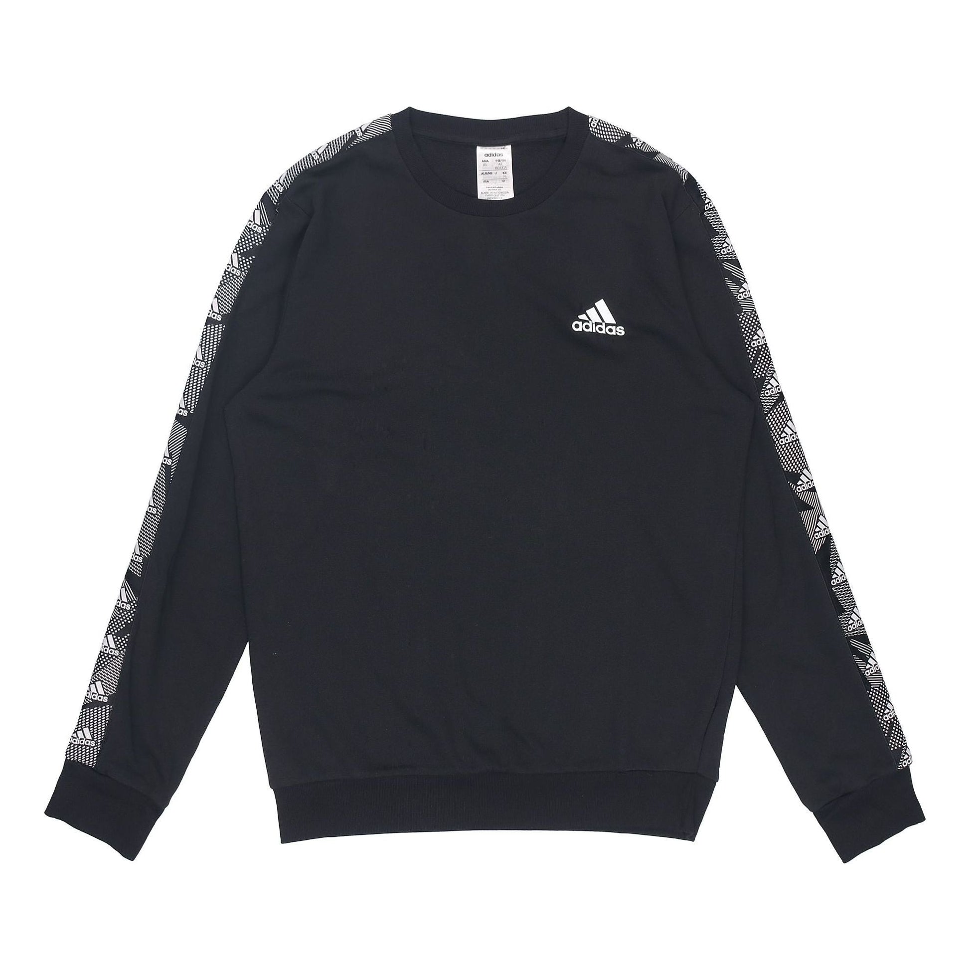 Black adidas M E Tpe Swt Round Collar Casual Suit GD5448