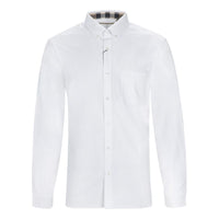 Men's Burberry SS21 Long Sleeves Shirt White 39961121