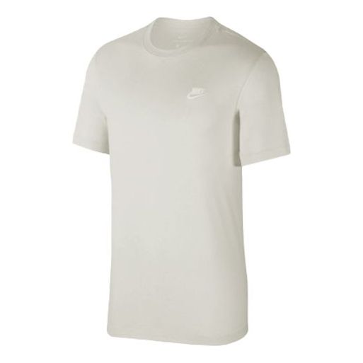 Nike White Logo Embroidered Short Sleeve Creamy White AR4997-072