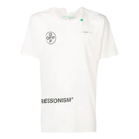 Off-White Back Pink Arrow Short Sleeve White OMAA032R191850150228