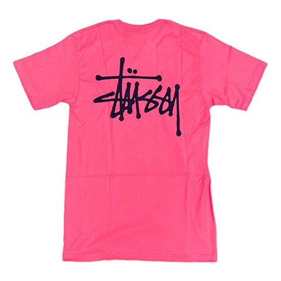 Stussy Basic Printing Short Sleeve Unisex Rose Red 1904181