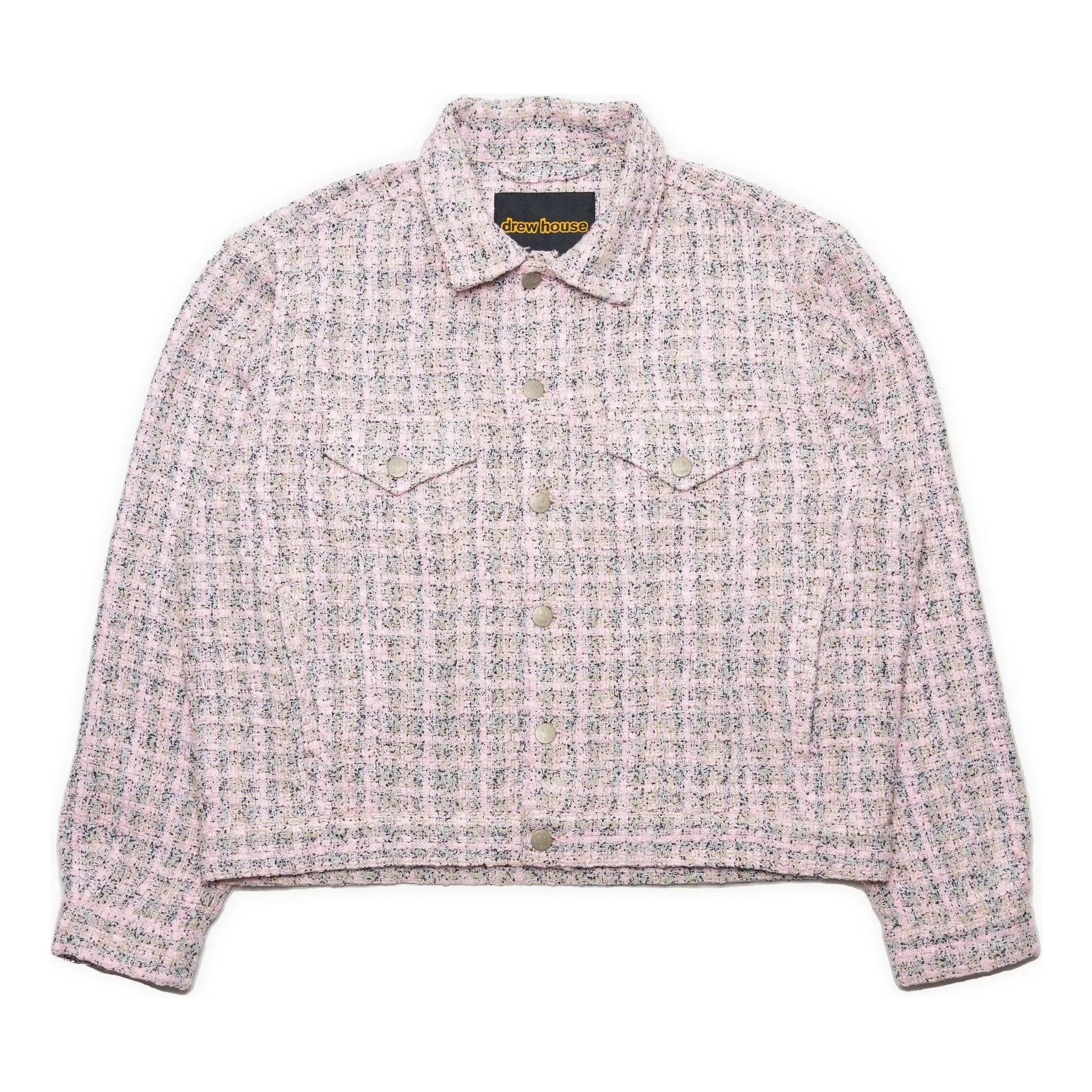 Drew House Boucle Mascot Oversized Trucker Jacket 'Pink' DR-SS22-436