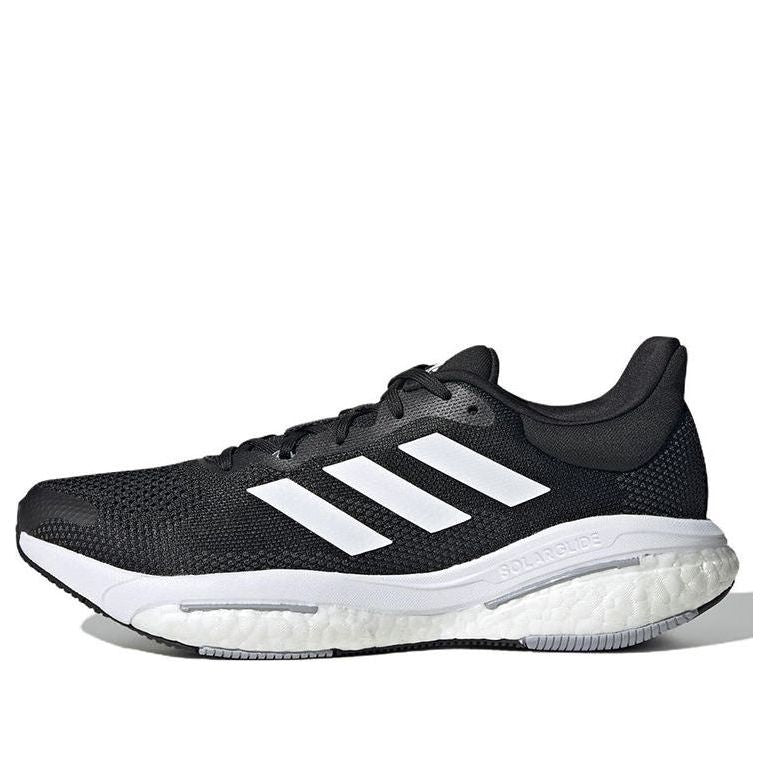 adidas Solar Glide 5 Wide Running Shoes 'Black White Grey' GY4684