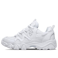 (WMNS) Skechers D'Lites 2.0 Low-Top Running Shoes White 88888328-WHT
