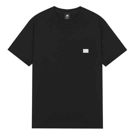 New Balance Men's New Balance Logo Alphabet Printing Round Neck Loose Short Sleeve Black MT01567-BK
