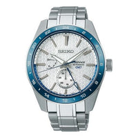 Men's SEIKO prospex Series 140 Anniversary Limited Edition Mechanical White Dial Blue Steel Strip Watch SPB223J1