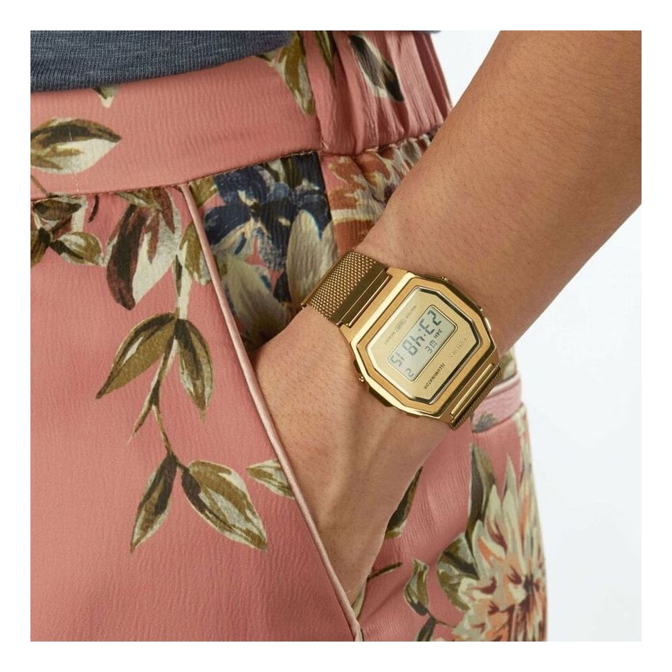 CASIO VINTAGE Retro Small Watch Color Gold Digital A1000MG-9EF