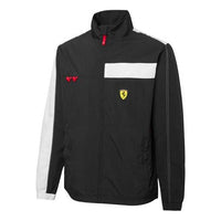 PUMA Ferrari Race Statement Jacket Colorblock Stand Collar Woven Black 533714-01