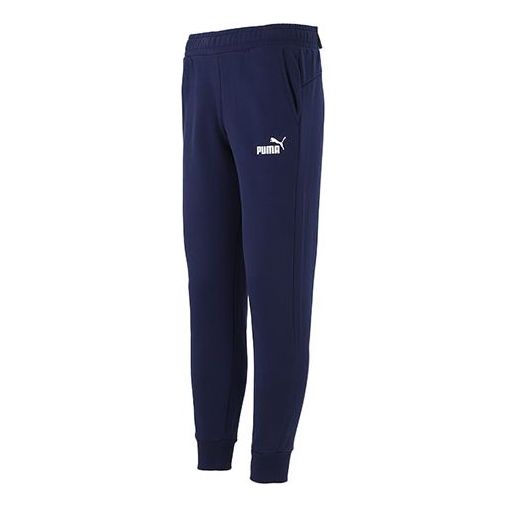 PUMA Ess Logo Pants Fl Cl Pants 'Navy' 846385-06
