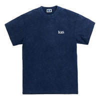 Men's KITH Crystal Wash Washed Short Sleeve Navy Blue KH3689-102