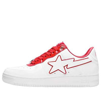 (WMNS) A BATHING APE Bape Sta Leather Low 'Red' 1J30-291-017-RED