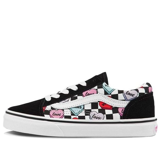 Vans Old Skool Damier Sneakers K Black/White/Red VN0A7Q5FABY