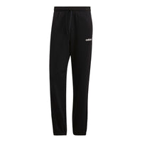 adidas Loose Knit Breathable Stripe Casual Sports Pants Black EI4898