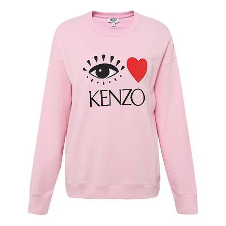(WMNS) KENZO Love Large Eye Embroidered Hoodie Pink F952SW7924X4-32