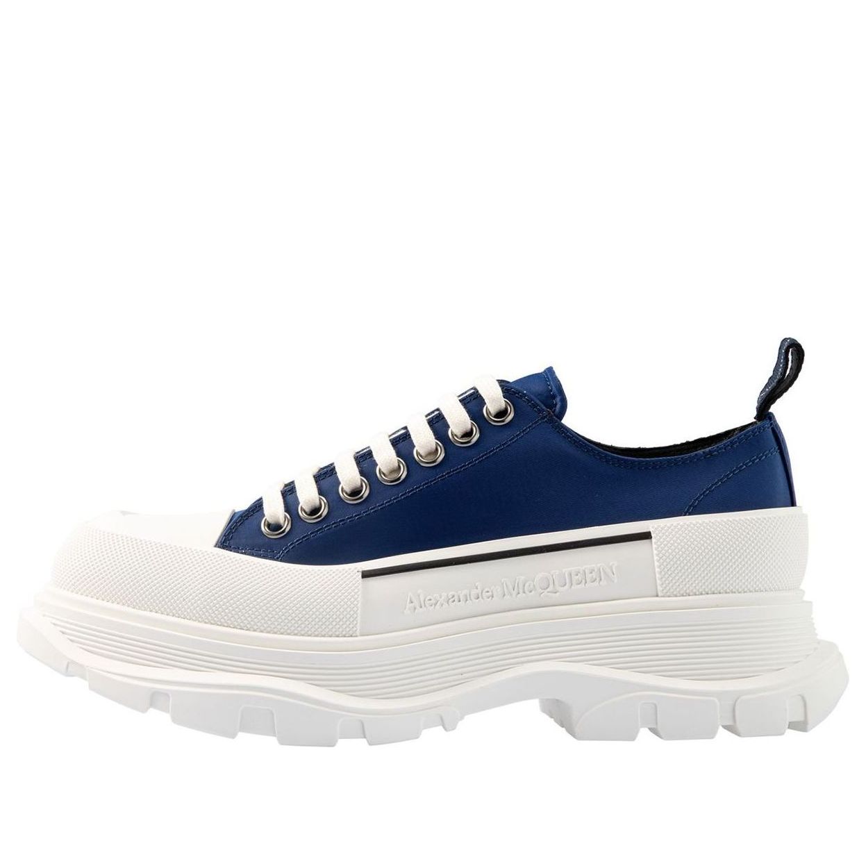 Alexander McQueen Tread Slick Lace Up Sneakers 'Blue Denim' 604257W4IF14477
