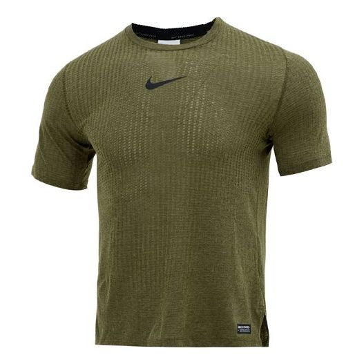 Nike Pro Dri-FIT Adv Training Sports Quick Dry Round Neck Short Sleeve Green DD1704-326