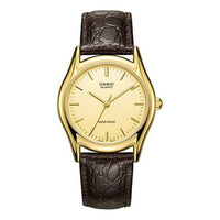 CASIO Quartz Waterproof Unisex Mens Brown Analog MTP-1094Q-9A