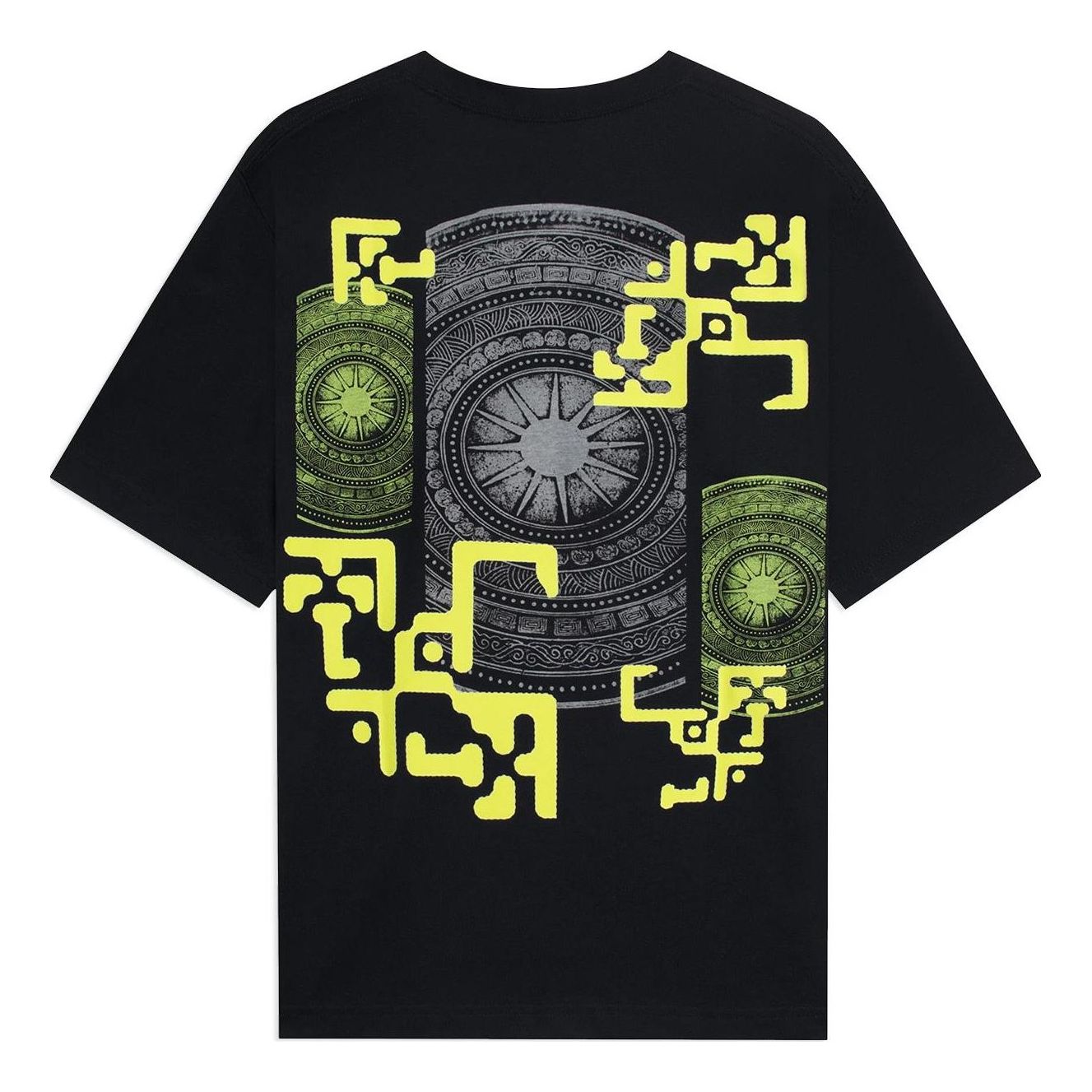 Li-Ning Geometry Graphic T-shirt 'Black Yellow' AHSSB29-4