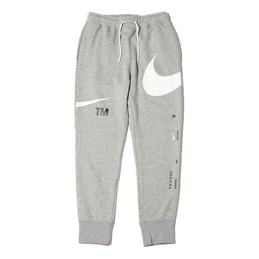 Men's Nike Logo Printing Bundle Feet Sports Pants/Trousers/Joggers Gray DD6002-063