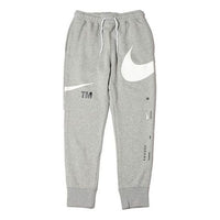 Men's Nike Logo Printing Bundle Feet Sports Pants/Trousers/Joggers Gray DD6002-063