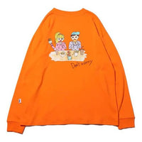 (WMNS) FILA x Ami x Atmos Printing Round-neck Swea Orange FL3521-22