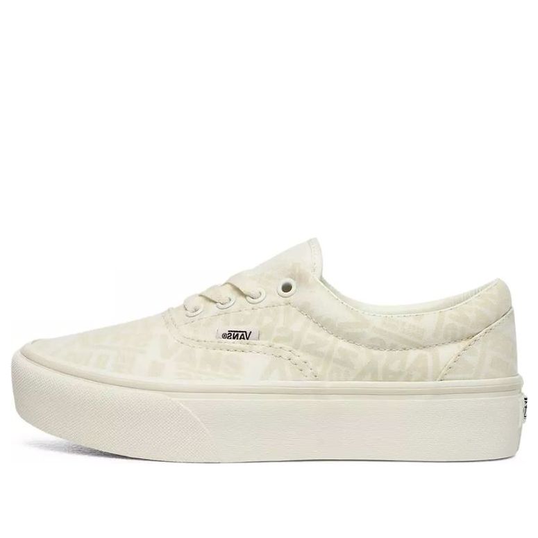 (WMNS) Vans 66 Era Platform Retro Casual Skateboarding Shoes 'Creamy White' VN0A3WLUXA0