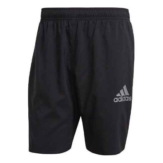 adidas Alphabet Logo Pattern Loose Elastic Waistband Sports Shorts Black GQ1090