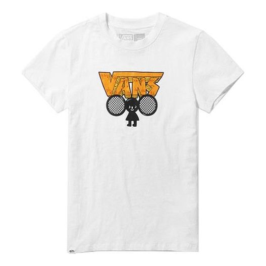 (WMNS) Vans Athleisure Casual Sports Short Sleeve White VN0A3ZOYWHT