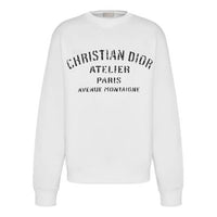 Men's DIOR Alphabet Printing Round Neck Pullover Classic White 043J655A0531-C088