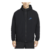 Nike Contrast Color Stitching Zipper Hooded Jacket Black DR2642-010