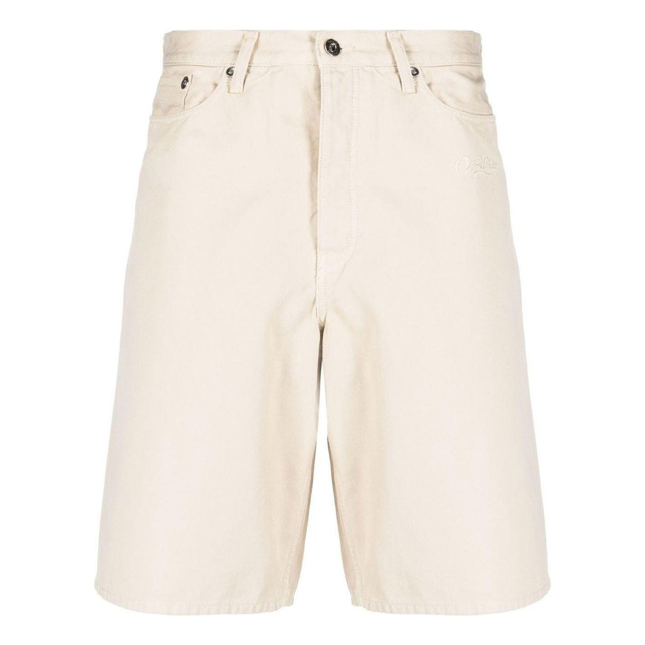 Off-White Wave Off Canvas Utility Shorts 'Beige' OMCB084S23FAB0016161