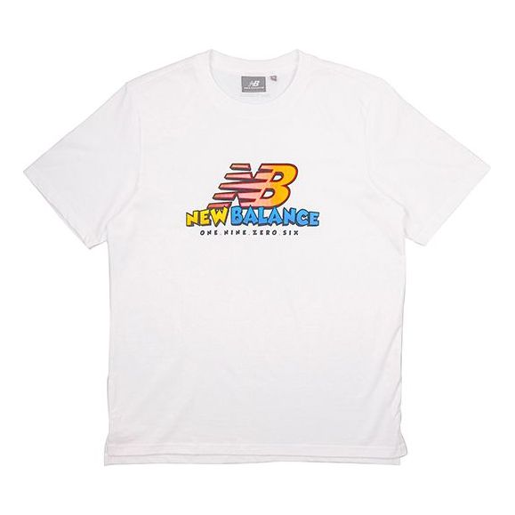 New Balance Men's New Balance Athleisure Casual Sports Round Neck Short Sleeve Version White NEA23031-WT